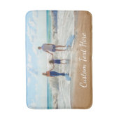 写真カスタムと文字付きフォトバスマット バスマット (正面縦)