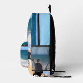 写真カスタムと文字付きフォトバックパック プリントバックパック (右)