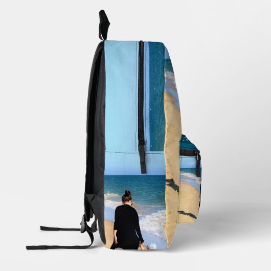 写真カスタムと文字付きフォトバックパック プリントバックパック (左)