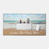 写真カスタムと文字名デスクマット デスクマット (キーボード&マウス)