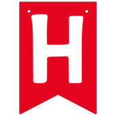 写真カスタムと文字誕生日のバンティングフラグ バンティングフラッグ (第2の旗)