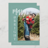 写真カスタムと明メリーるいクリスマスカード シーズンカード (正面/裏面)