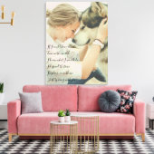 写真カスタムと詩 キャンバスプリント (インサイチュ (リビング))