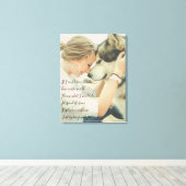 写真カスタムと詩 キャンバスプリント (インサイチュ (ウッドフロア))