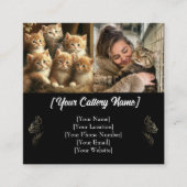 写真カスタムとQRコード付きの名刺 スクエア名刺 (正面)