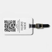 写真カスタムとQRコード ラゲッジタグ (正面横)