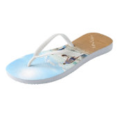 写真カスタムのお気に入りのビーチサンダルと文字 ビーチサンダル (アングル)