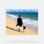 写真カスタムのアクリルサインと文字名 アクリルサイン (正面)