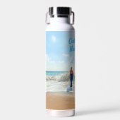 写真カスタムのウォーターボトル(文字名) ウォーターボトル (正面)