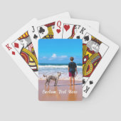 写真カスタムのカー遊ドと文字 トランプ (裏面)