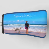 写真カスタムのゴルフヘッドペットであなたの写真をカバー ゴルフヘッドカバー (正面)