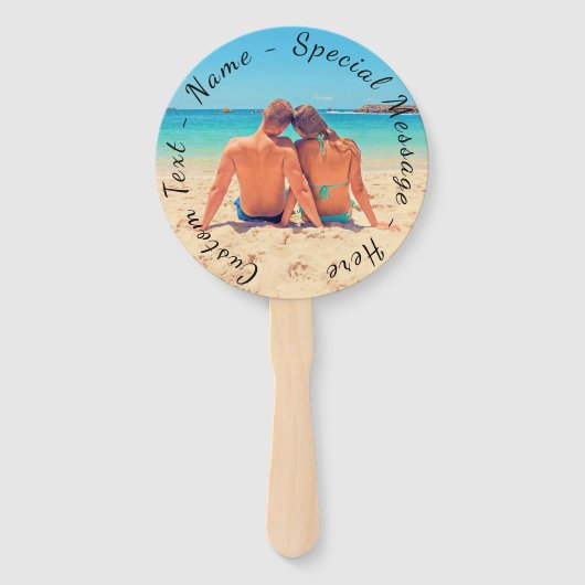 写真カスタムのハンドファンと文字名 ハンドファン (裏面)