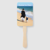 写真カスタムのハンドファンと文字名 ハンドファン (裏面)