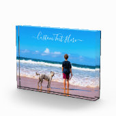 写真カスタムのフォトブパーソナライズされたロック フォトブロック (右)