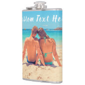 写真カスタムのフラスクギフトと文字名 フラスク (左)