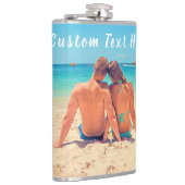 写真カスタムのフラスクギフトと文字名 フラスク (右)