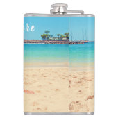 写真カスタムのフラスクギフトと文字名 フラスク (裏面)