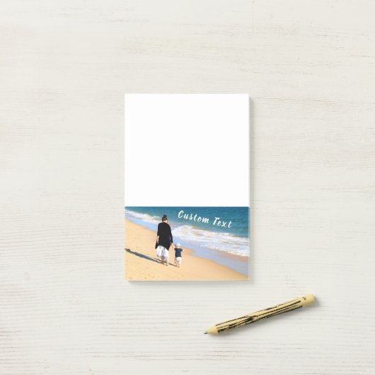 写真カスタムの投稿®ノートと文字 ポストイット (デスク上)