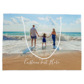 写真カスタムの文字抱き枕 ラージペーパーバッグ (裏面)