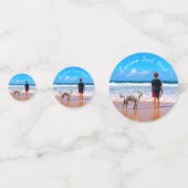 写真カスタムの紙吹雪お気に入りのと文字名 コンフェッティ (正面)