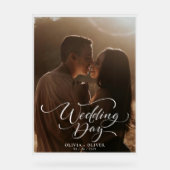 写真カスタムの結婚歓迎 アクリルサイン (正面)