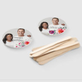 写真カスタムの花と文字のハンドファン ハンドファン (組立なし)