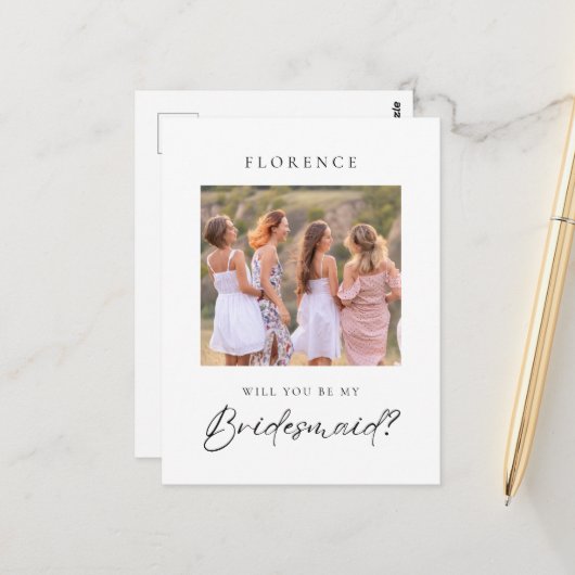 写真カスタムの花嫁の提案 ポストカード (正面/裏面インサイチュ)