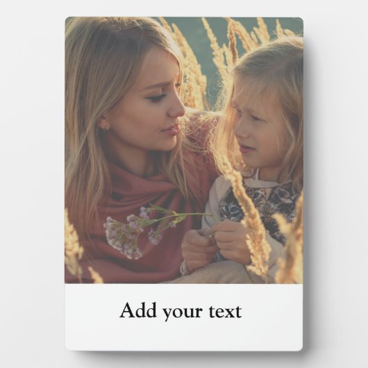 写真カスタムの追加文字パーソナライズされた フォトプラーク (正面)