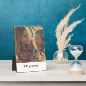 写真カスタムの追加文字パーソナライズされた フォトプラーク (側面)