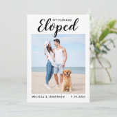 写真カスタムの駆け落ちペット犬の結婚発表 セーブザデート (スタンド正面)