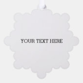 写真カスタムの オーナメントカード (裏面)