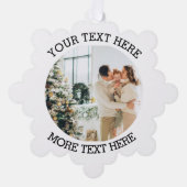 写真カスタムの オーナメントカード (正面)