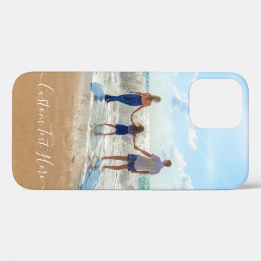 写真カスタムのiPhoneケースと文字 Case-Mate iPhoneケース (裏面 (横))