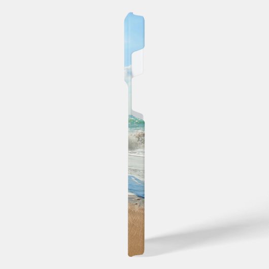 写真カスタムのiPhoneケースと文字 iPhoneケース (左側面)