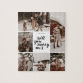 写真カスタムはコラージュと結婚してくれる ジグソーパズル (縦)