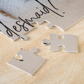 写真カスタムは私の花嫁の提案になる ジグソーパズル (側面)