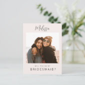 写真カスタムは私の花嫁カードになる ポストカード (スタンド正面)