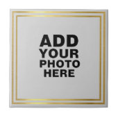 写真カスタムまたはアートワークの画像 タイル (正面)