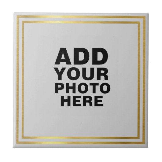 写真カスタムまたはアートワークの画像 タイル (正面)