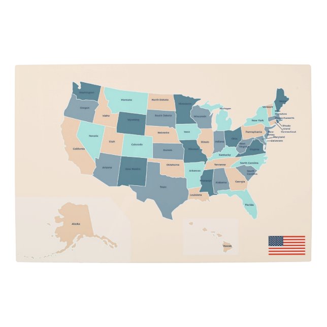 写真カスタムまたはデザインと30x20メタルプリント メタルプリント (正面)