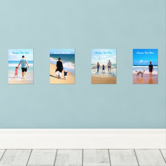 写真カスタムや文字を設定するフォトウォールアート (ウッドフロア)