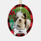 写真カスタムを使用した犬のオーナメント セラミックオーナメント (右)