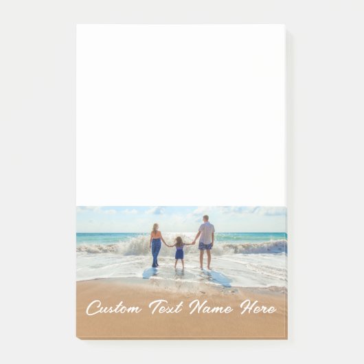 写真カスタムを投稿するノートと文字名 ポストイット (正面)