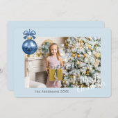 写真カスタムを追加するクリスマスフラットカード シーズンカード (正面/裏面)