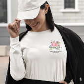 写真カスタムアートワークのパーソナライズ女性のLgスリーブ Tシャツ