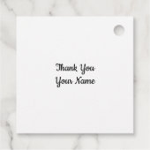 写真カスタムアートワーク名のメッセージ フェイバータグ (裏面)