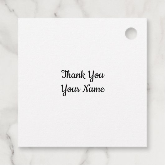 写真カスタムアートワーク名のメッセージ フェイバータグ (裏面)