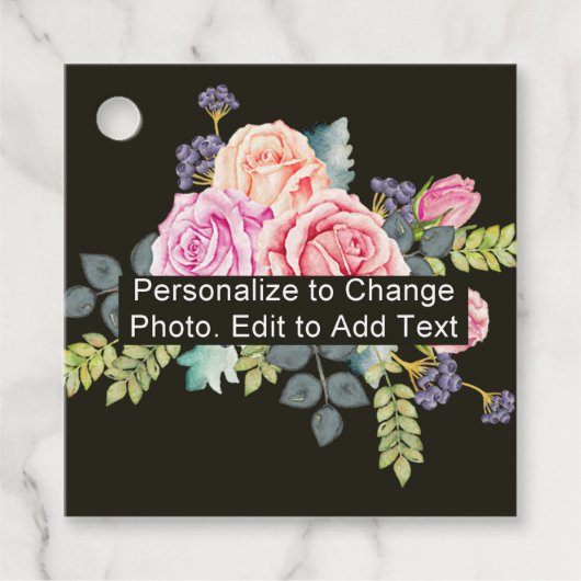 写真カスタムアートワーク名のメッセージ フェイバータグ (正面)