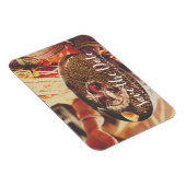 写真カスタムインディアン結婚式の日付を保存 マグネット (右側)