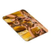 写真カスタムインディアンhenna日付を保存 マグネット (右側)